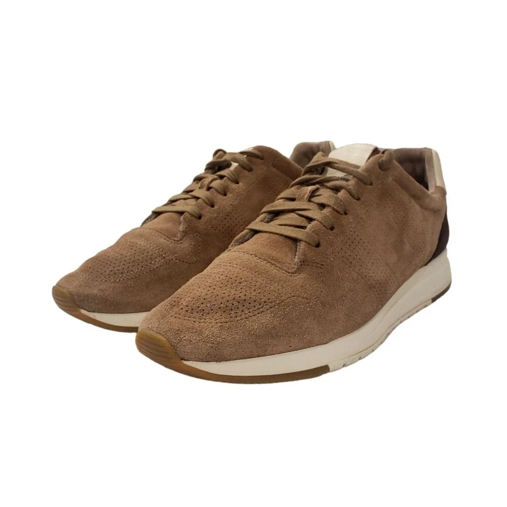 Vince Pierce Low Top Men's Sneaker Color Brown Flint Size 10M